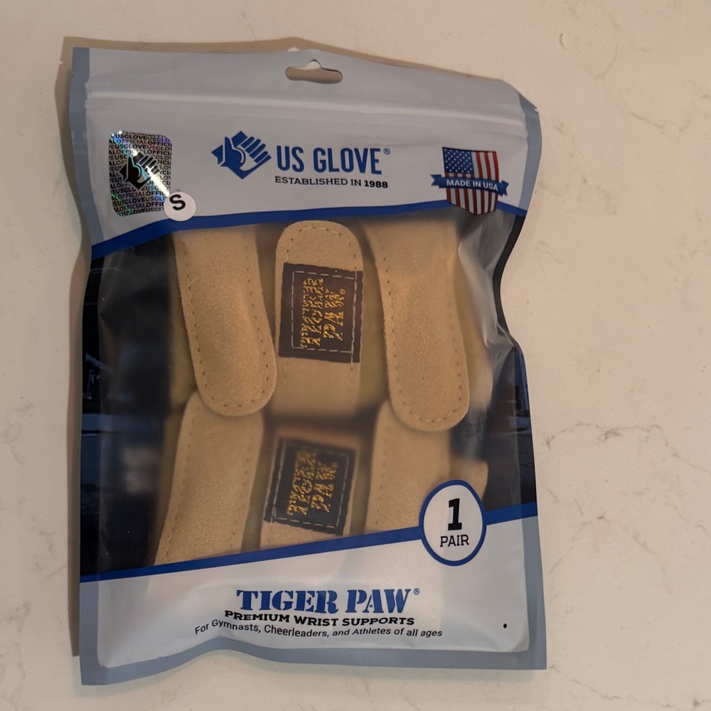 New Tiger Paw Authentic Gymnastics Wrist Supports
 - Tan Size Small
